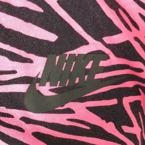Nike Black Pink Patterned Two Toned Streak Muscle Tank Top Womens Small - Picture 9 of 11